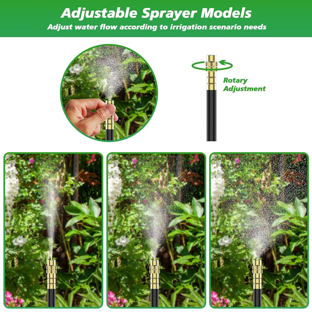 Complete Drip Irrigation System for Lawn, Yard & Plants