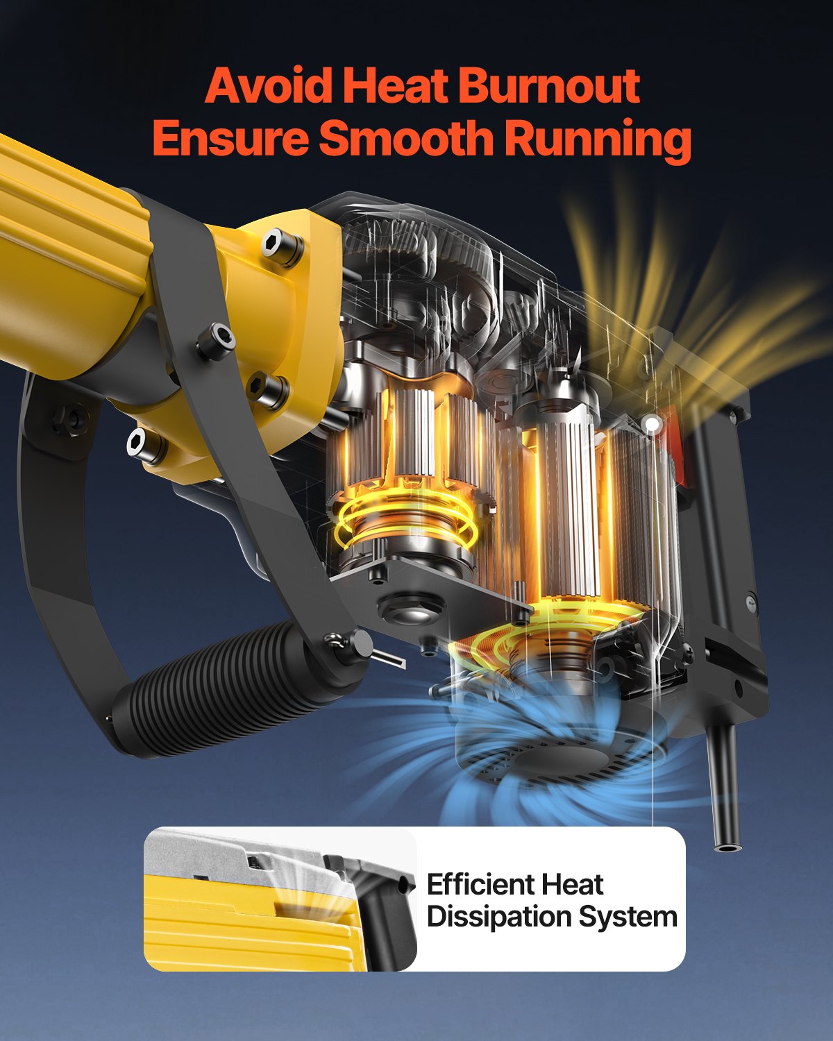 2200W Demolition Jack Hammer Concrete Breaker