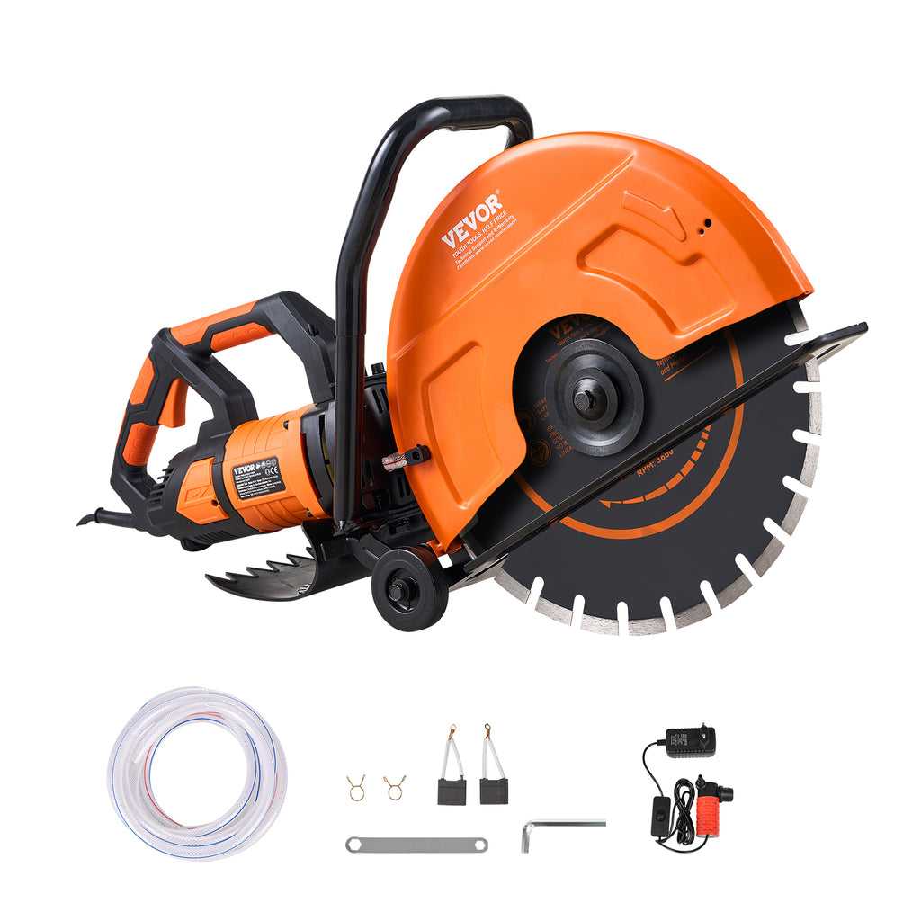 VEVOR 16" Electric Concrete Saw – 3200W Wet Cutting Circular Saw with Adjustable Depth