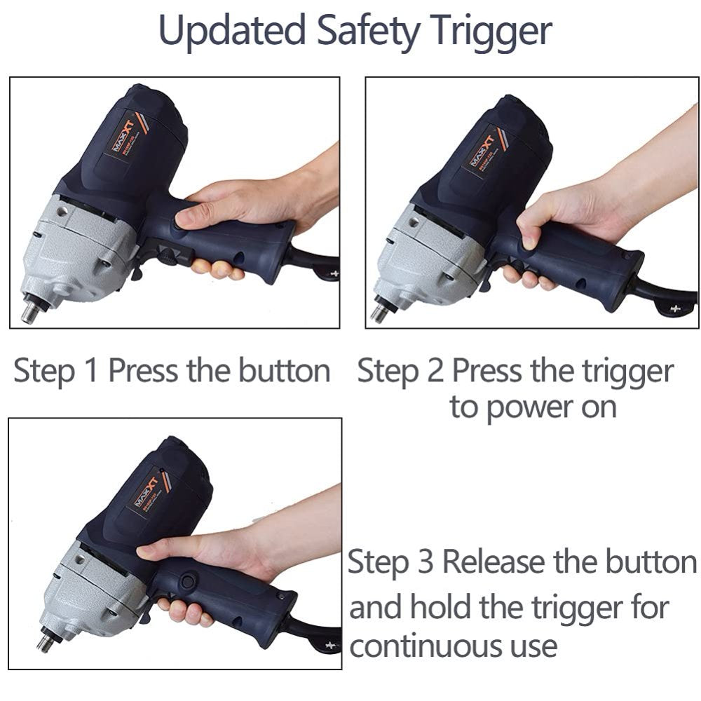 9A Corded Drill Mixer with Spade Handle – 1050W Variable-Speed Concrete & Mud Mixing Tool