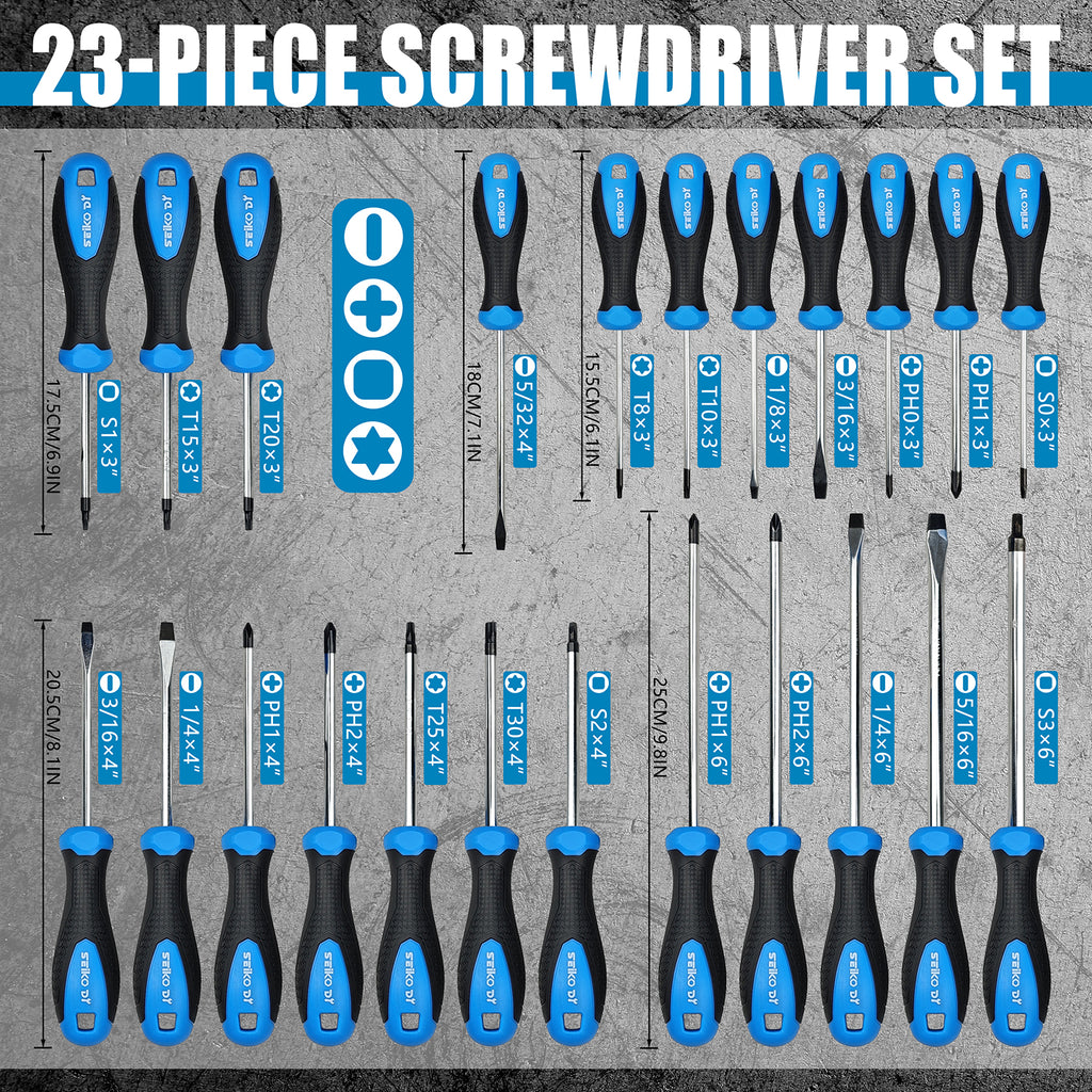 One Hundred-Piece Screwdriver Set, Home Repair Tool Kit, Automotive Repair Tools