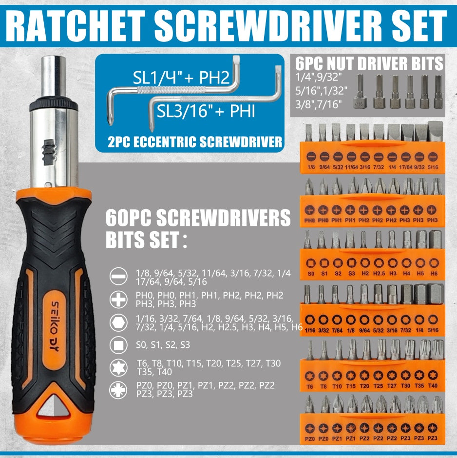 118-Piece Magnetic Screwdriver Setl For Home Improvement And Automotive Maintenance