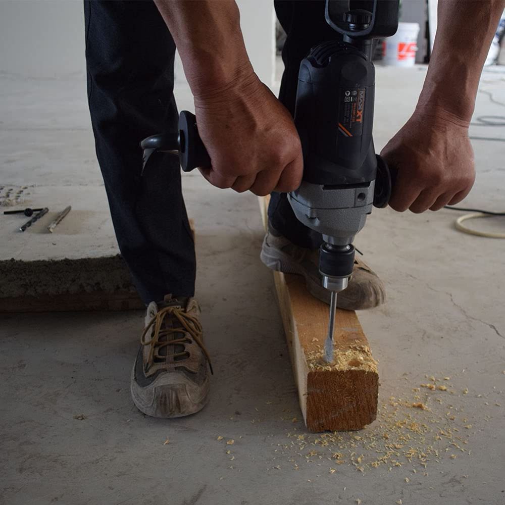 9A Corded Drill Mixer with Spade Handle – 1050W Variable-Speed Concrete & Mud Mixing Tool