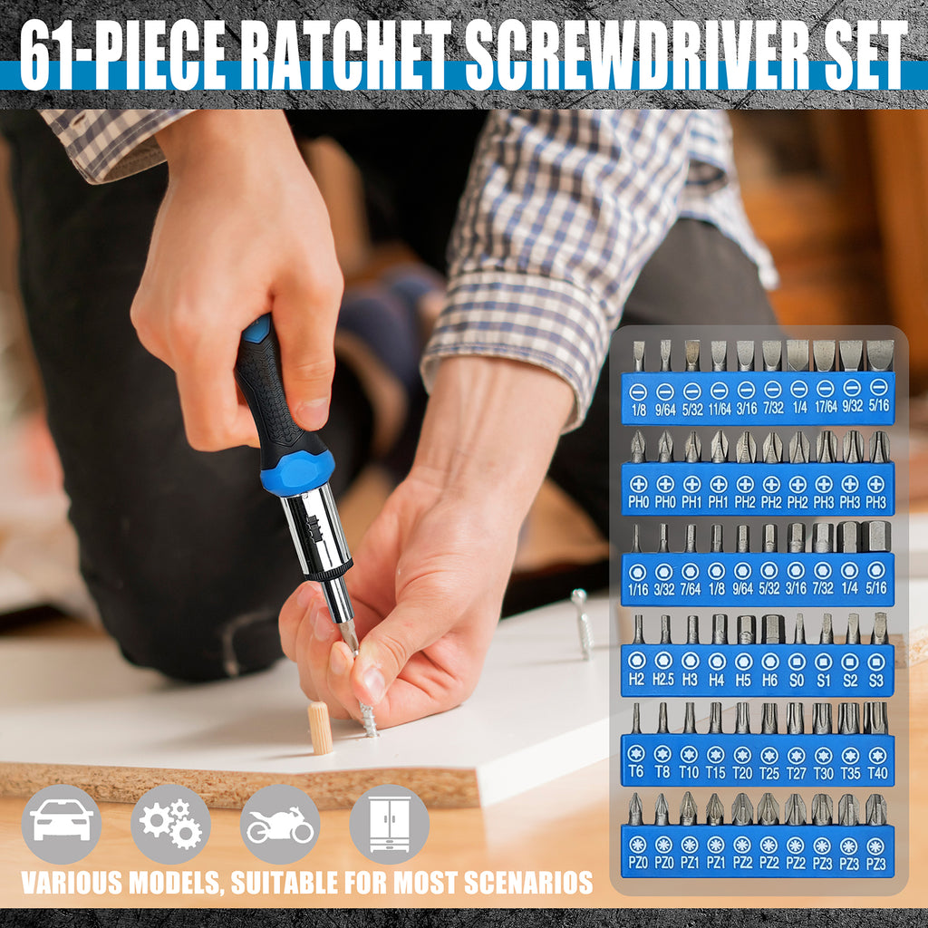 One Hundred-Piece Screwdriver Set, Home Repair Tool Kit, Automotive Repair Tools